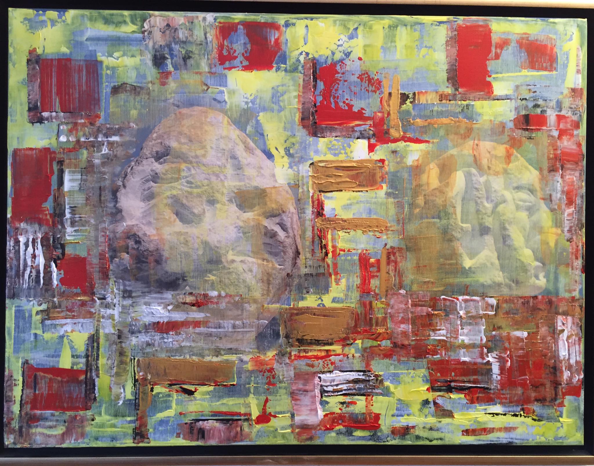 ..Skulptur im Farbenspiel - 85x65