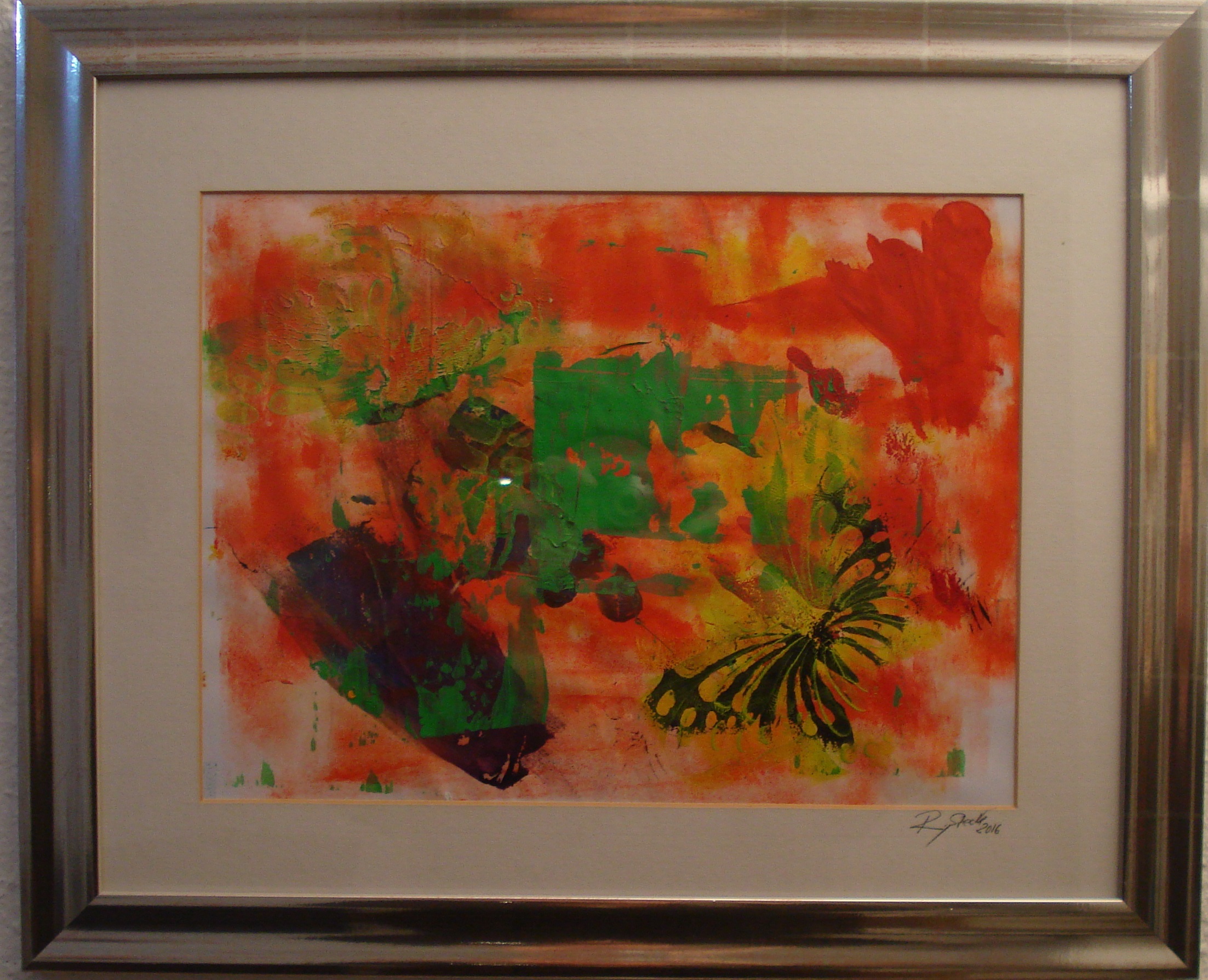 21 - Schmetterling - im Rahmen