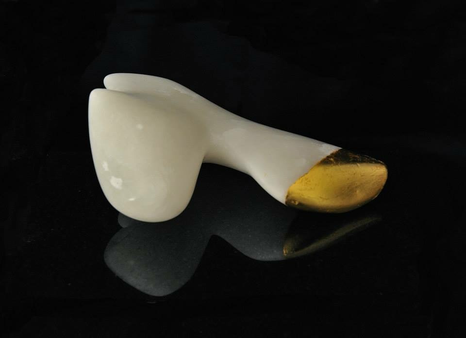 Alabaster mit Vergoldung